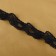 Lace elastic, 25 mm × 10 m, black color
