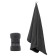 Sports towel, 300 g, size 65x130 cm, dark gray color