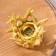 Stand for incense powder and cones "Coral", golden, 6.3x10 cm