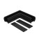 Corner Connector for the busbar, overhead Elektrostandard, Slim Magnetic, 90x25 mm, black color