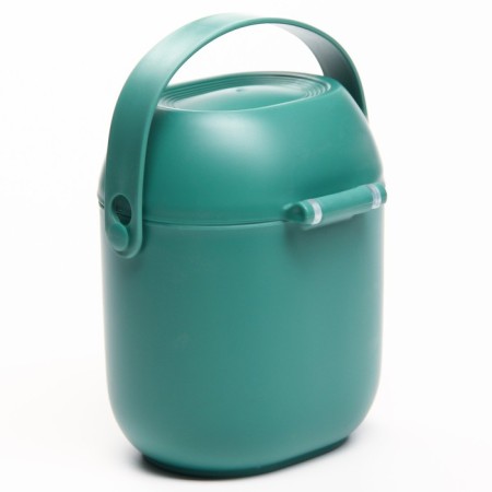 Container for storing baby food, with a spoon of 450 ml, green color-5