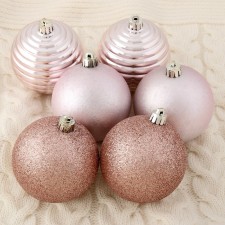 Set of balls plastic D-8 cm, 6 pcs 