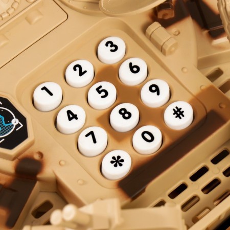 Piggy bank Plastic "Tank" Code lock, sound AA 43x16x16 cm-6