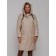 Coat insulated winter female, size 50, beige color