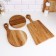 A set of cutting boards from an oak "Fantasy" with a stand, 3 pcs