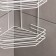 The bathroom shelf is an angular 4-tier, 20.5 × 20.5 × 71 cm, white color