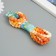 Cord with pompons "coffee with milk" winding 2 m