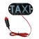 LED taxi sign 12 V, 45 LED, 13 × 6 cm, wire 150 cm, green