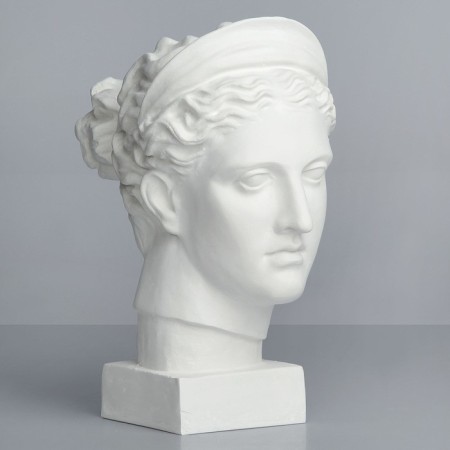 Gypsum figure Diana's head, 20 x 34 x 37 cm