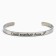 Bracelet with an engraving "Shine every day", 6.7 cm