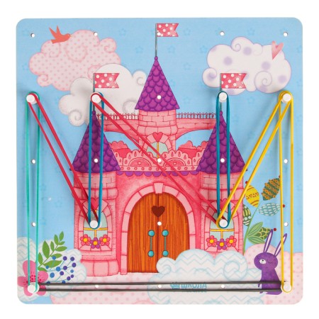 Board game. Geobard with add. elements "Princess Castle" 20x20 cm-3