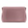 Bag women, genuine leather, pink 26x12x17 cm