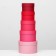 Set of round boxes 5 in 1 "Panton 200", 23 x 23 x 14 - 15 x 15 x 10 cm