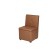 Kitchen sofa coziness 1 mini, 550x500x830, brown