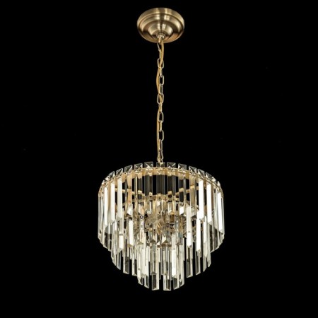 Suspended chandelier Citilux “Foundation” CL303163, 6x60W, E14, brown color-8
