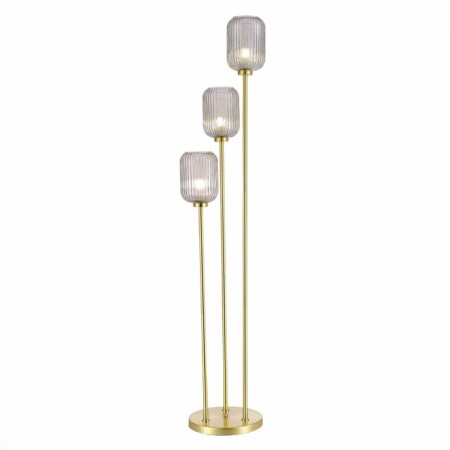 The floor lamp ST LUCE. SL1154.325.03. Gran. 3x60 watts, E27, 33x33x160 cm, brass color