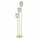 The floor lamp ST LUCE. SL1154.325.03. Gran. 3x60 watts, E27, 33x33x160 cm, brass color