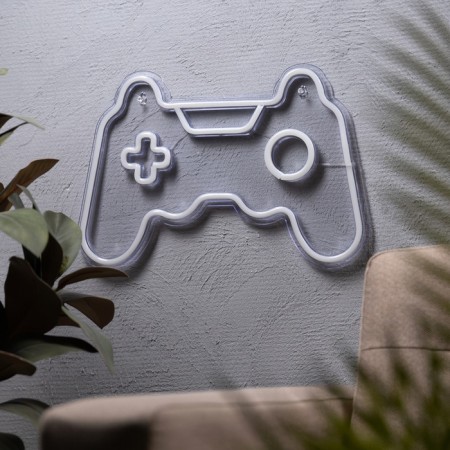 Neon sign "Gampad", 40.5x28 cm, USB, syn-red-green-t/white-1