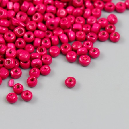 Beads for creativity tree "bright pink" d = 0.4 cm set 20 grams
