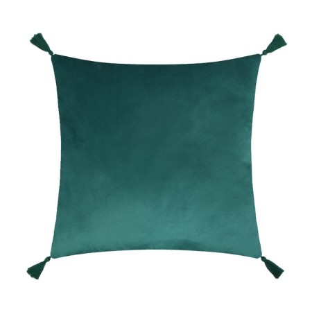 A set of decorative pillowcases Ethel with brushes, green color, 45x45 cm - 2 pcs, polyester, velor-3
