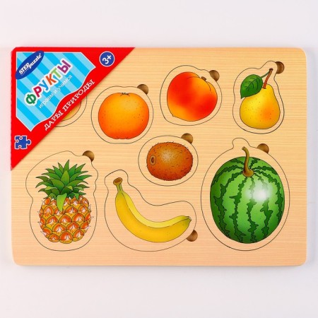 Игра из дерева «Дары природы. Фрукты»-6