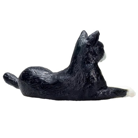 Figure Konik "Cat, black and white (lying)"-2