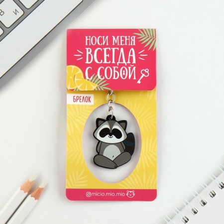 Acrylic keychain "Raccoon", 7.2 x 14 cm-5