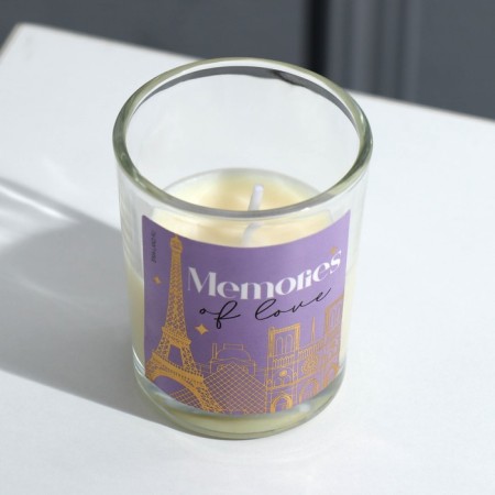 Interior candle in a glass "Memories", lavender aroma-1