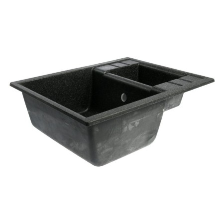 Curler for a kitchen made of stone Zein 190/Q4, 612x505 mm, rectangular, overflow, black color black-1