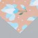 Scrapbooking paper "Pale blue flowers" density 180 grams set 10 pcs 15.5x17 cm