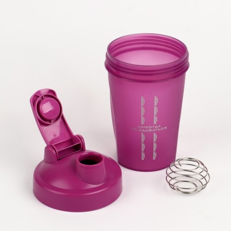 Shaker, series: Crossfit, "never give up", 400 ml-1