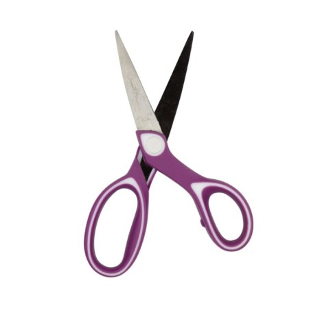 Baby scissors 18 cm ladycut, rubberized handles-2