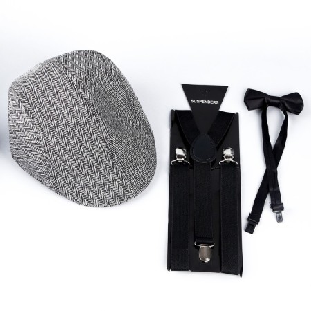New Year's carnival set "Gangster", (visor+sublains+butterfly), for the New Year-5