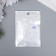 Decor for creativity plastic "Half of beads. White" d = 3-10 mm, set 10 grams
