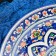 Largan Rishtan ceramics "Flowers", 36 cm, blue