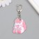 Acryl keychain "Unicorn and popcorn" 4.3x3.7 cm