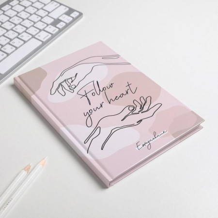 Diary in the hard cover Follow Your Heart A5, 80 sheets-1