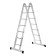 Tundra staircase, two -section, articulated, aluminum, 7 steps