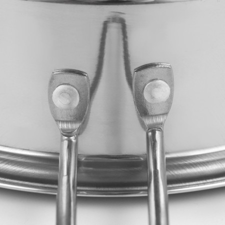 A double-legged steel steel doubles, 18 × 22 cm, glass cover, chrome-colored color-7