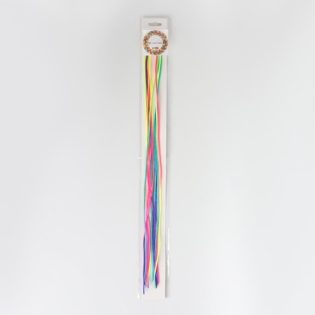 Hair threads, 90 cm, 5 pcs, color mix-6