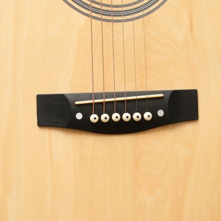 Acoustic guitar, beige color, 102cm-4