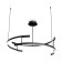 Suspension lamp Maytoni Mod016PL-L52BK, LED, 3x45 W, 830x830x850 mm, 1700 lm, black