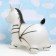 Toy - Children's jumper "Zebra" rubber inflatable, 49x24cm, black and white