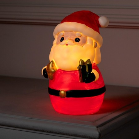LED figure "Santa Claus" 8 × 19 × 8 cm, plastic, batteries Lr44x3, glow warm white
