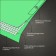 Protective awning, 2 × 3 m, density 120 g/m², UV, eyelets step 1 m, green