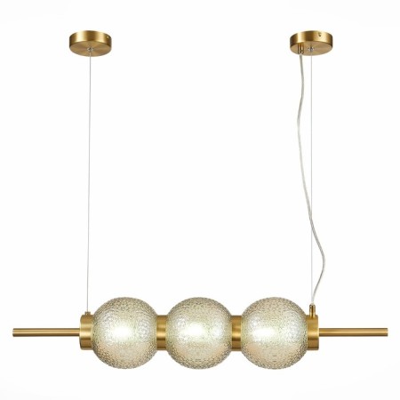Suspension lamp ST LUCE. SL1155.313.03. Marena. 3x40 watts, E14, 83x16.5 cm, brass color-3