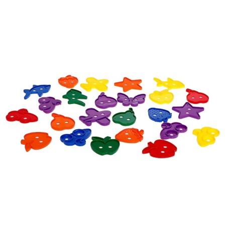 Labor "Funny figures" in a bank, 24 pieces, mix, according to the Montessori method-4
