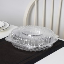 The cake plastic disposable with an insoluble lid IP-52N, 23 × 6 cm, internal 21 × 5.5 cm, 240 pcs/un