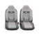 Autoshekhls Universal Comfort COM-1105h dark gray/light gray, 9 objects