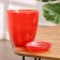 Flower pot with pallet No. 3 "Aleb" Rubin, 1 liter